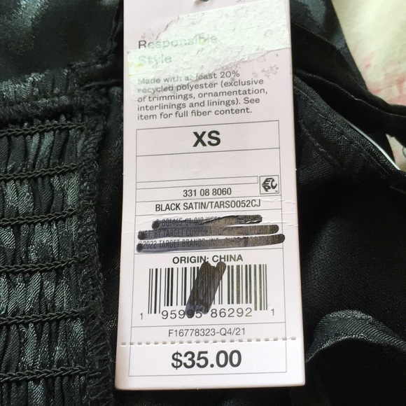 WILD Fable Black Dress XS - Picture 8 of 9